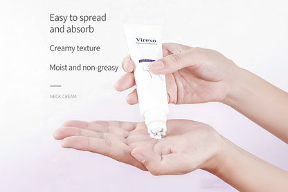 Roller Massage Neck Cream 🧴 Collagen & Hyaluronic Acid | Firms Neck, Reduces Wrinkles & Double Chin