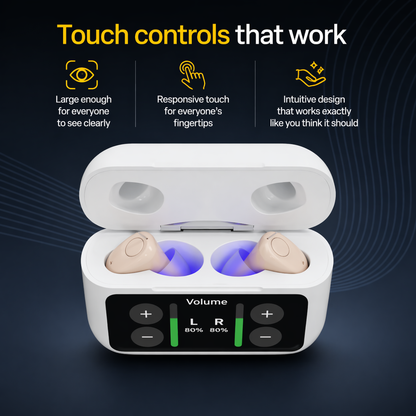 🔥🔥Final 3 Hours🏆 Limited-Time Offer – Don’t Miss This DealPryxo "Invisible" noise-canceling hearing aids