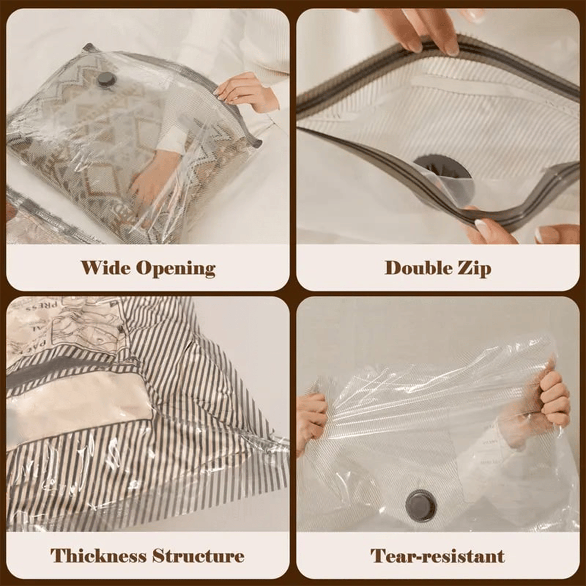 🔥🔥Last 3 Hours🏆 Limited-Time Offer—Don't Miss Out!  Wireless Travel Vacuum Storage Compression Bags